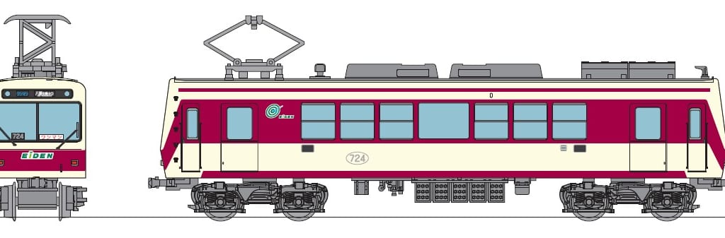 叡電から鉄道模型「鉄道コレクション叡山電車700系(登場時カラー)」が9月1日発売