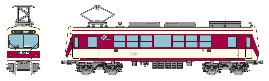 叡電から鉄道模型「鉄道コレクション叡山電車700系(登場時カラー)」が9月1日発売